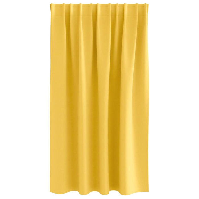 Perdele cu perdele 2 pcs galben muștar Poliester - WALTI WALTI