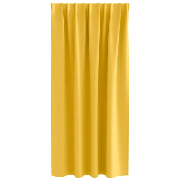 Perdele cu perdele 2 pcs galben muștar Poliester - WALTI WALTI