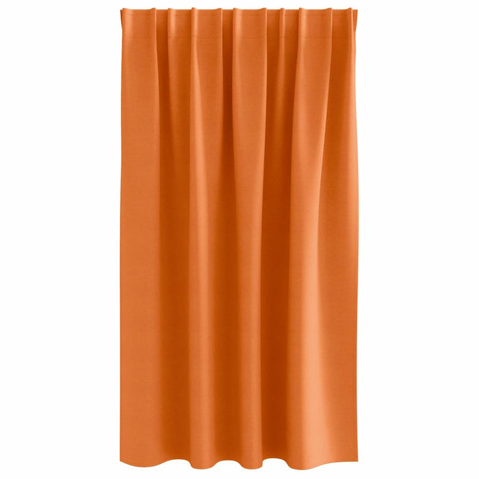Perdele 2 pcs Portocaliu intens 140 x 140 cm Poliester - WALTI WALTI