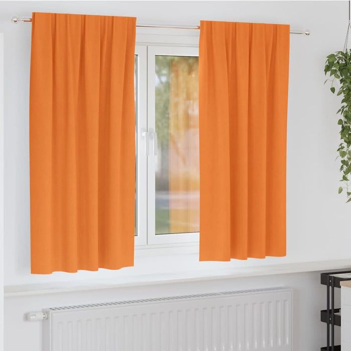 Perdele cu perdele 2 pcs Portocaliu Poliester - WALTI WALTI