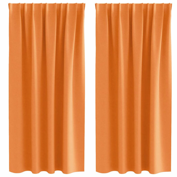 Perdele cu perdele 2 pcs Portocaliu Poliester - WALTI WALTI