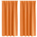 Perdele cu perdele 2 pcs Portocaliu Poliester - WALTI WALTI
