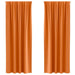 Perdele 2 pcs Portocaliu intens 245 x 140 cm Poliester - WALTI WALTI