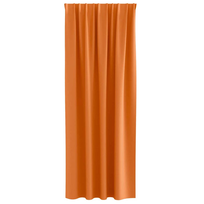 Perdele 2 pcs Portocaliu intens 245 x 140 cm Poliester - WALTI WALTI