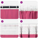 Perdele cu perdele 2 pcs Roz intens Poliester - WALTI WALTI