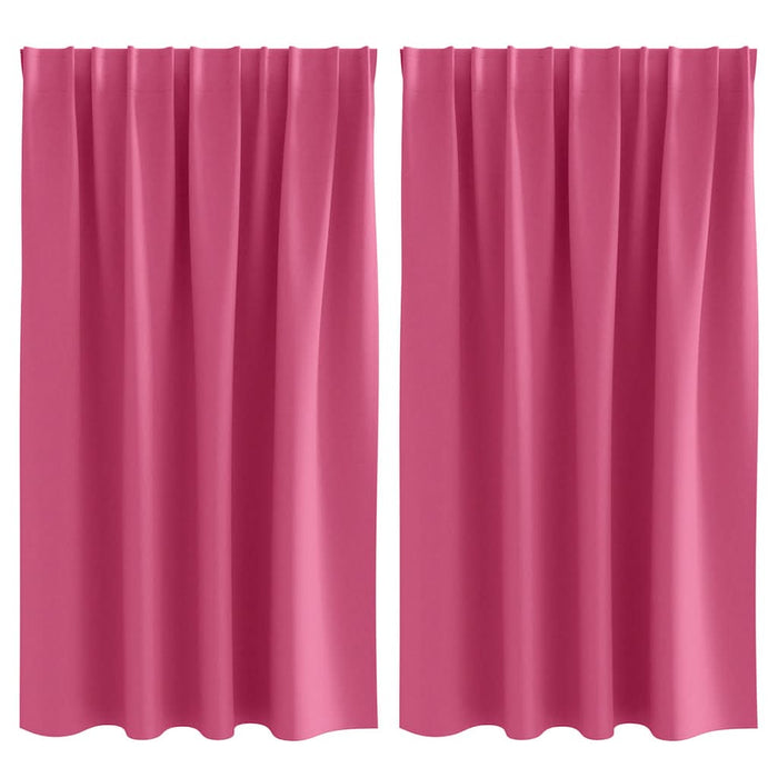 Perdele cu perdele 2 pcs Roz intens Poliester - WALTI WALTI