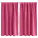 Perdele cu perdele 2 pcs Roz intens Poliester - WALTI WALTI