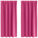 Perdele cu perdele 2 pcs Roz intens Poliester - WALTI WALTI