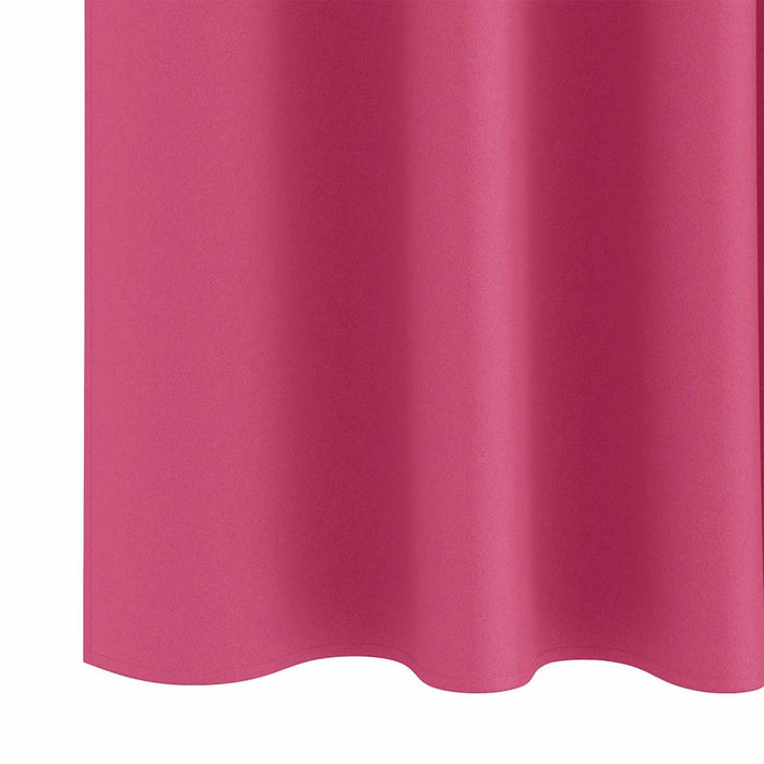 Perdele Opaque cu Inel 2 pcs Roz Aprins 260 x 140 cm Poliester - WALTI WALTI