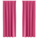 Perdele Opaque cu Inel 2 pcs Roz Aprins 260 x 140 cm Poliester - WALTI WALTI