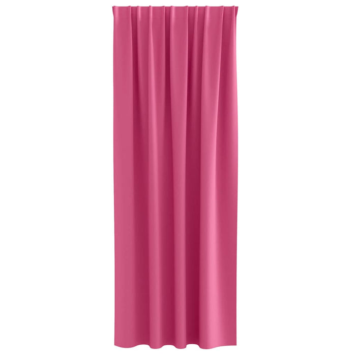 Perdele Opaque cu Inel 2 pcs Roz Aprins 260 x 140 cm Poliester - WALTI WALTI