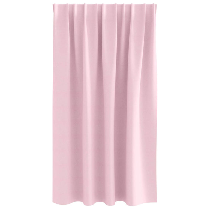Perdele Opaque cu Inel 2 pcs Roz bebe 140 x 140 cm Poliester - WALTI WALTI