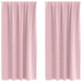 Perdele Opaque cu Inel 2 pcs Roz bebe 175 x 140 cm Poliester - WALTI WALTI