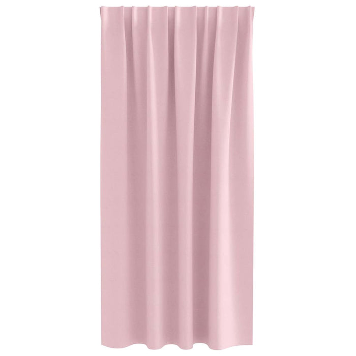 Perdele Opaque cu Inel 2 pcs Roz bebe 175 x 140 cm Poliester - WALTI WALTI