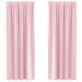 Perdele Opaque cu Inel 2 pcs Roz bebe 245 x 140 cm Poliester - WALTI WALTI