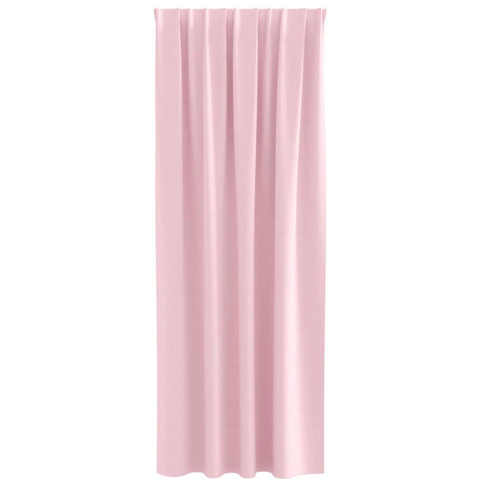 Perdele Opaque cu Inel 2 pcs Roz bebe 260 x 140 cm Poliester - WALTI WALTI