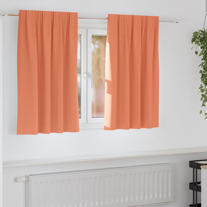 Perdele cu perdele 2 pcs Terracota 140 x 140 cm Poliester - WALTI WALTI