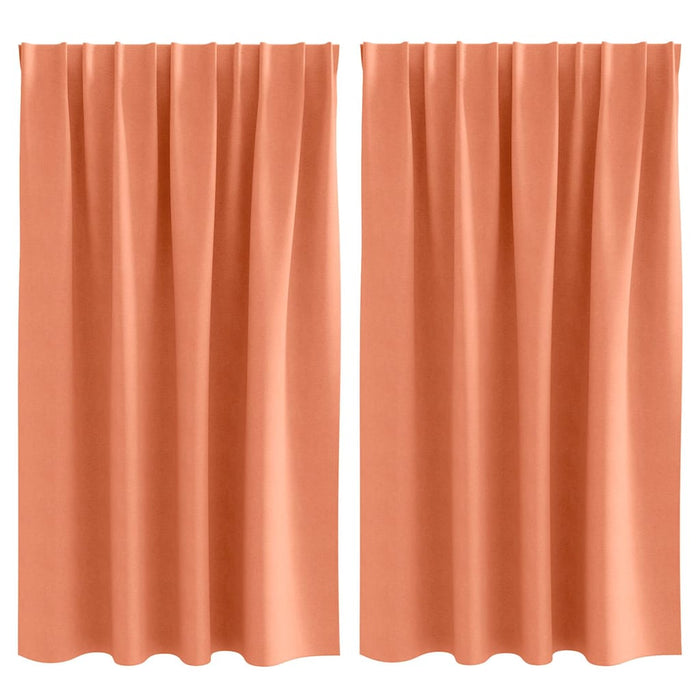 Perdele cu perdele 2 pcs Terracota 140 x 140 cm Poliester - WALTI WALTI