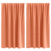Perdele cu perdele 2 pcs Terracota 140 x 140 cm Poliester - WALTI WALTI