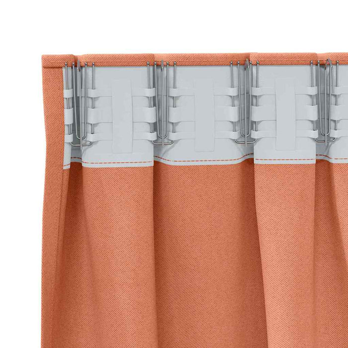 Perdele cu perdele 2 pcs Terracota Poliester - WALTI WALTI
