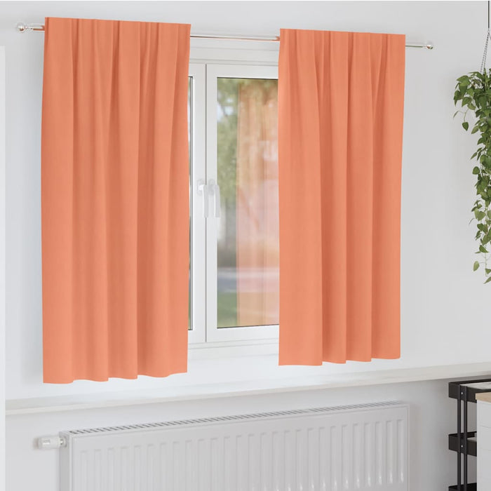 Perdele cu perdele 2 pcs Terracota Poliester - WALTI WALTI