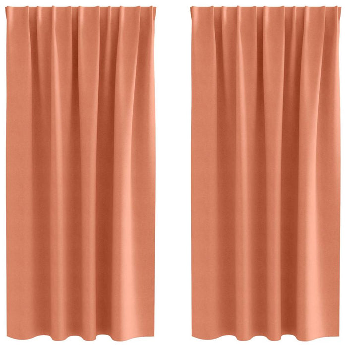 Perdele cu perdele 2 pcs Terracota Poliester - WALTI WALTI