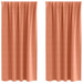 Perdele cu perdele 2 pcs Terracota Poliester - WALTI WALTI