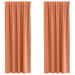 Perdele cu perdele 2 pcs Terracota 260 x 140 cm Poliester - WALTI WALTI
