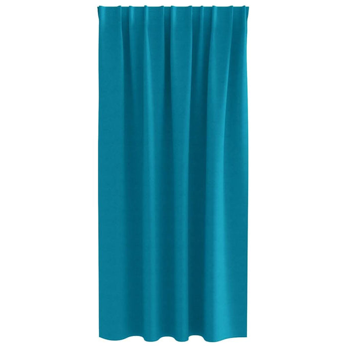 Perdele cu perdele 2 pcs Turcoaz Poliester - WALTI WALTI