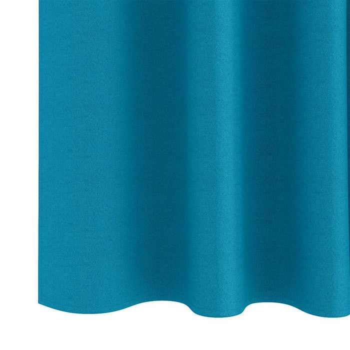 Perdele cu perdele 2 pcs Turcoaz 260 x 140 cm Poliester - WALTI WALTI