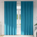 Perdele cu perdele 2 pcs Turcoaz 260 x 140 cm Poliester - WALTI WALTI