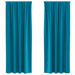 Perdele cu perdele 2 pcs Turcoaz 260 x 140 cm Poliester - WALTI WALTI