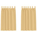 Perdele cu perdele 2 pcs Bej Poliester - WALTI WALTI