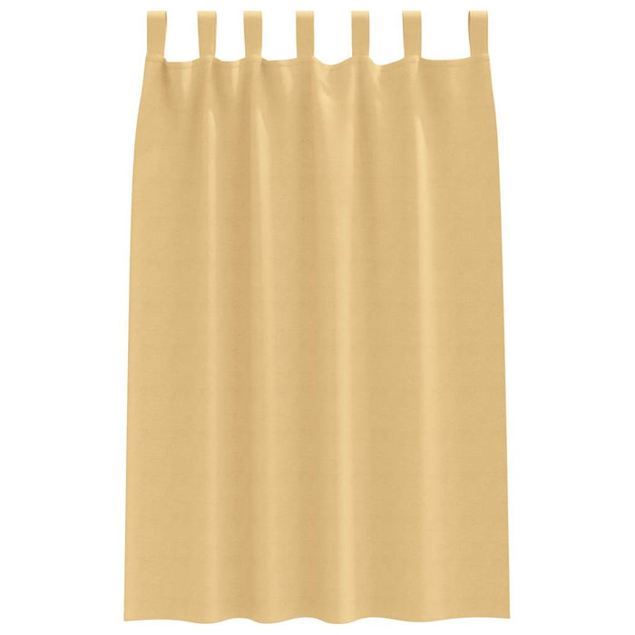 Perdele cu perdele 2 pcs Bej Poliester - WALTI WALTI