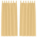 Perdele cu perdele 2 pcs Bej 245 x 140 cm Poliester - WALTI WALTI