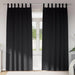 Perdele cu perdele 2 pcs Negru 245 x 140 cm Poliester - WALTI WALTI