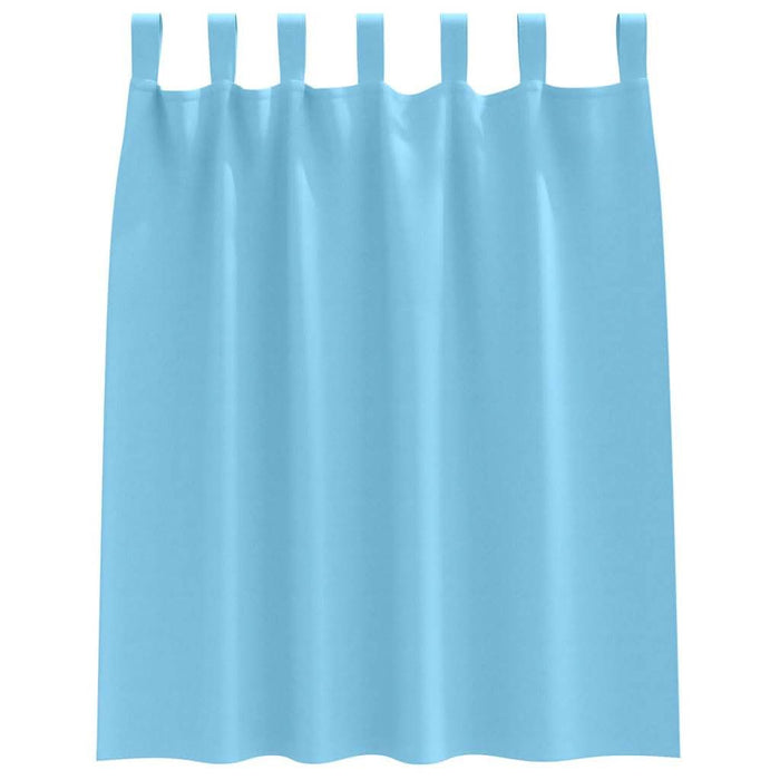 Perdele cu perdele 2 pcs Albastru deschis Poliester - WALTI WALTI