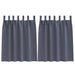 Perdele cu perdele 2 pcs Antracit Poliester - WALTI WALTI