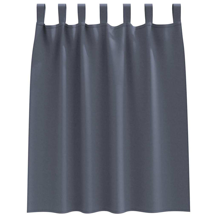 Perdele cu perdele 2 pcs Antracit Poliester - WALTI WALTI