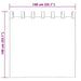 Perdele cu perdele 2 pcs Antracit Poliester - WALTI WALTI