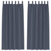 Perdele cu perdele 2 pcs Antracit 260 x 140 cm Poliester - WALTI WALTI