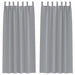Perdele cu perdele 2 pcs Gri deschis Poliester - WALTI WALTI