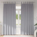 Perdele cu perdele 2 pcs Gri deschis 245 x 140 cm Poliester - WALTI WALTI