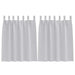 Perdele cu perdele 2 pcs Gri deschis Poliester - WALTI WALTI