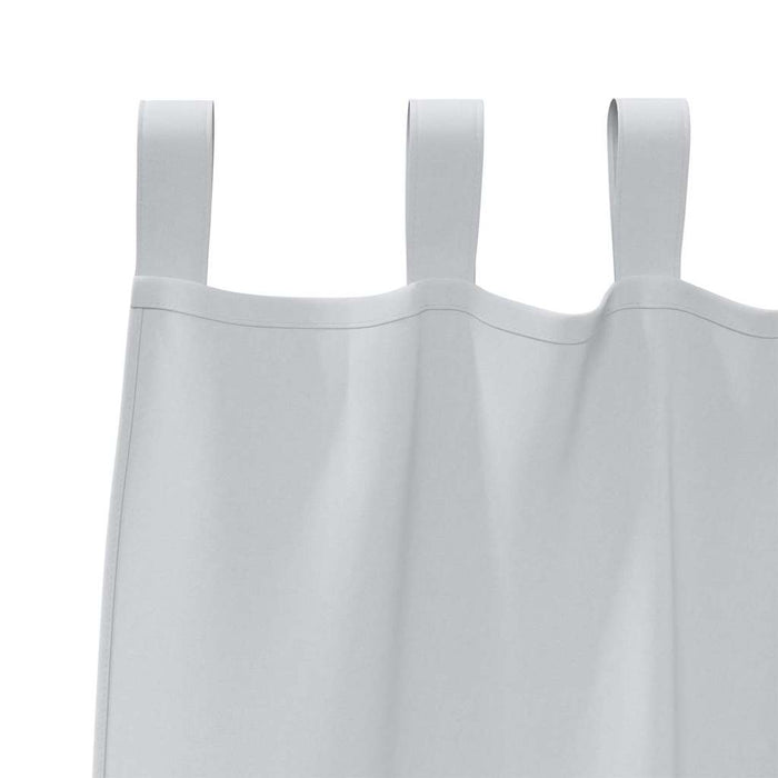Perdele cu perdele 2 pcs Gri deschis 245 x 140 cm Poliester - WALTI WALTI