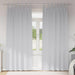 Perdele cu perdele 2 pcs Gri deschis 245 x 140 cm Poliester - WALTI WALTI