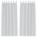 Perdele cu perdele 2 pcs Gri deschis 260 x 140 cm Poliester - WALTI WALTI