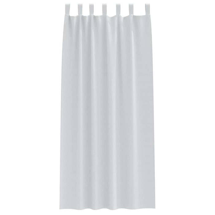 Perdele cu perdele 2 pcs Gri deschis 260 x 140 cm Poliester - WALTI WALTI