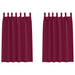 Perdele cu perdele 2 pcs bordo Poliester - WALTI WALTI