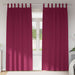 Perdele cu perdele 2 pcs Roșu Vin 260 x 140 cm Poliester - WALTI WALTI